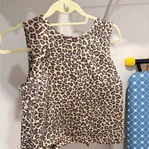 Abercrombie & Fitch Beige Leopard Print Blouse